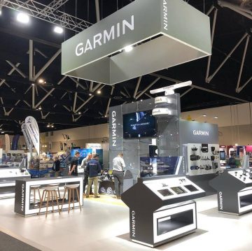 Bird Electrical on Garmin Stand at Sydney International Boat Show 2019
