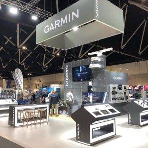 Bird Electrical on Garmin Stand at Sydney International Boat Show 2019