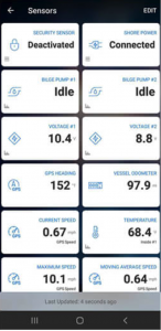 Sensor data remotely accessed