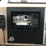 Fairline Motor Yacht Garmin upgrade with black matt acrylic backing plate